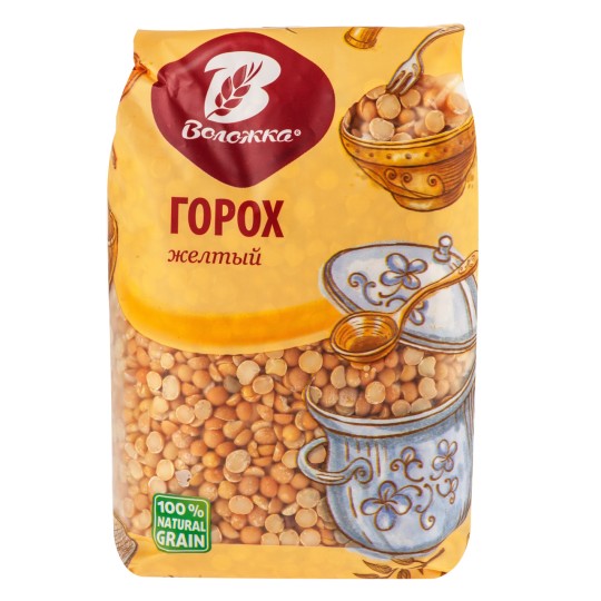 800Г ГОРОХ ЖЕЛТ. ВОЛОЖКА