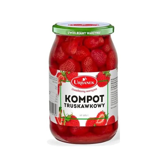 900МЛ КОМПОТ/КЛУБНИКА URBANEK