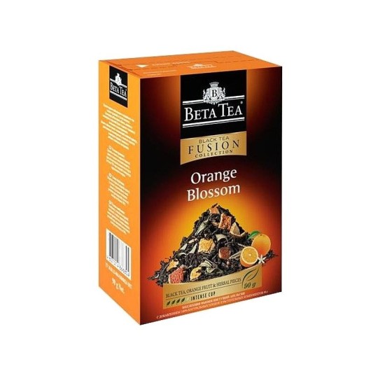 BETA TEA| чай черный листовой с лепестками и цедрой апельсина 100г