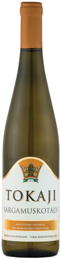 Вино белое Tokaji Sargamuscotaly полусладкое 0,75 л (Венгрия)