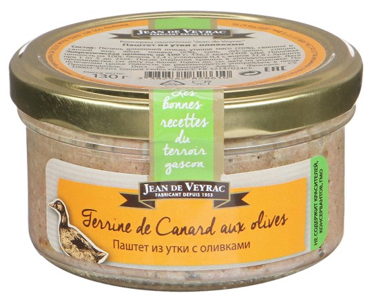 130Г ПАШТЕТ ИЗ УТКИ С ОЛИВ JDV