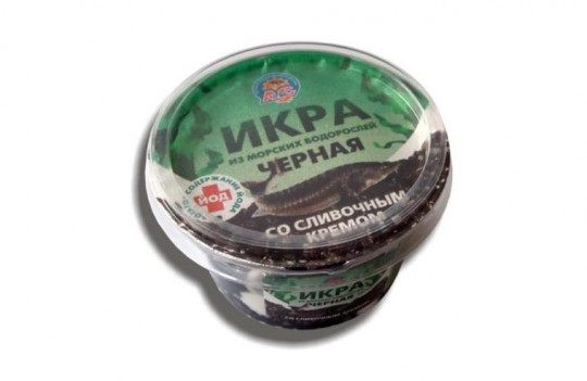 Икра Альгиновая со сливочним кремом черная 180гр