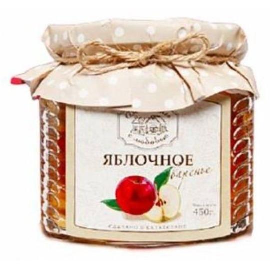 ВАРЕНЬЕ ДОМАШНЕЕ С ЛЮБОВЬЮ ЯБЛОКО 450Г