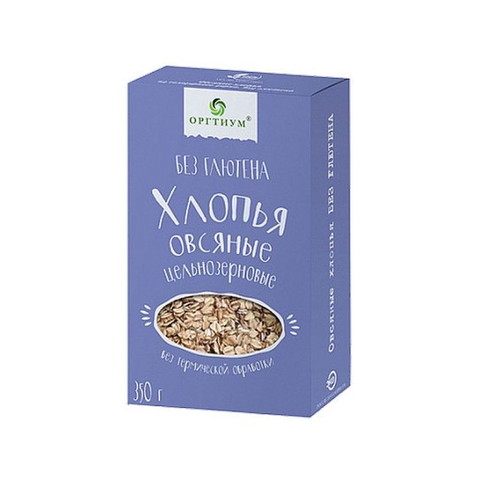Хлопья Оргтиум овсяные без глютена 350 г