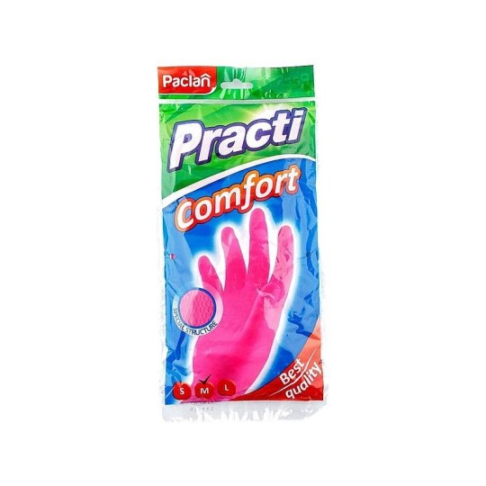 Перчатки резиновые Paclan comfort M