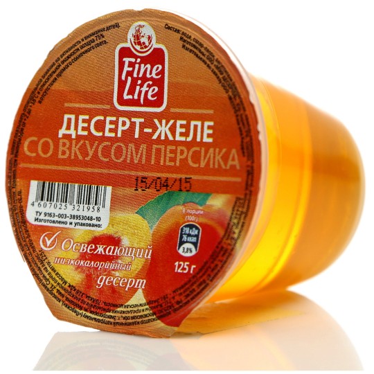 125Г ЖЕЛЕ СО ВКУСОМ ПЕРСИКА FINE LIFE
