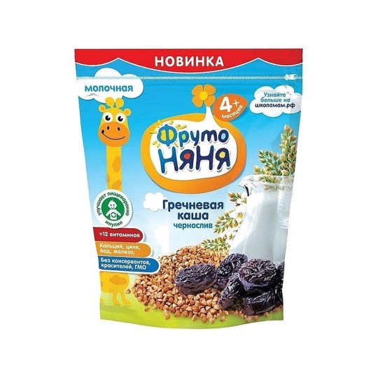 Каша гречневая ФРУТОНЯНЯ Чернослив 200Г