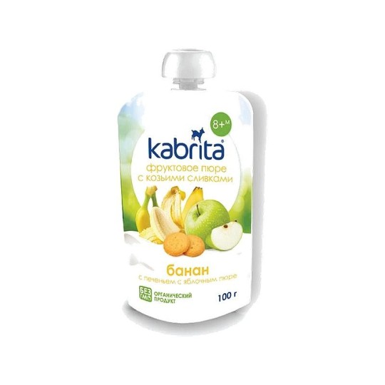 100Г ФРУК ПЮРЕ БАНАН KABRITA