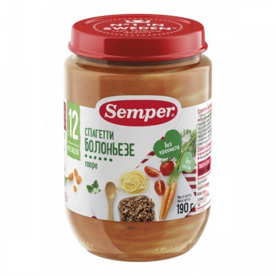 190Г СПАГЕТТИ БОЛОНЬЕЗЕ SEMPER