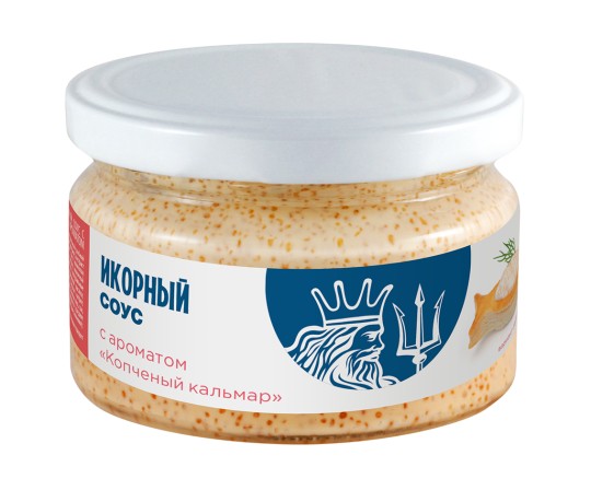 ИКОРНЫЙ СОУС ЕВРОПРОМ С АРОМАТОМ КОПЧЕНЫЙ КАЛЬМАР 180 Г