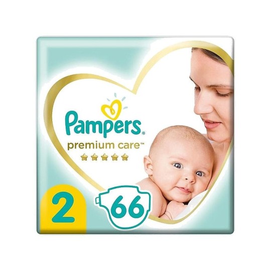 Pampers Premium Care Размер 2, 66 Подгузники, 4kg-8kg