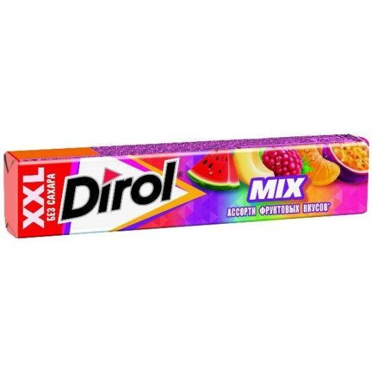 DIROL| жевательная резинка ассорти фруктовых вкусов без сахара"COLORS XXL"