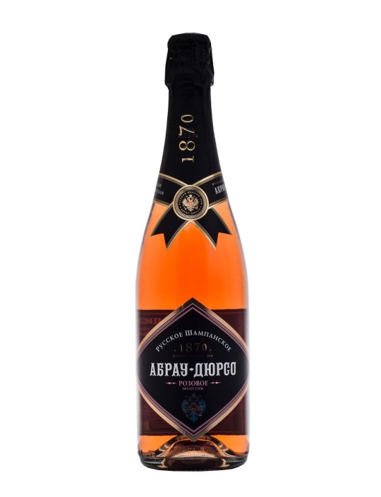Вино игристое  розовое полусухое Abtau Durso 10,5-13%, 0,75 л. (Россия)