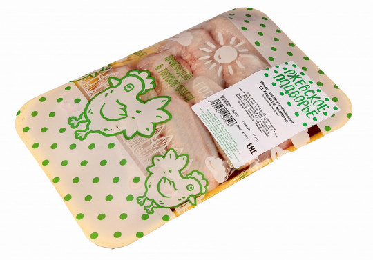 Крыло целое Ржевское подворье цыпленка-бройлера, с кожей, замороженный. 2,5 кг.