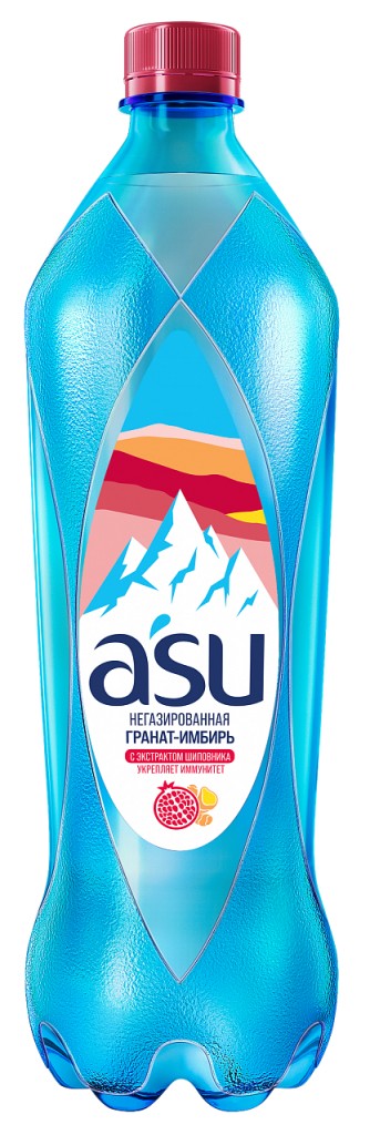  A’SU| Негазированный напиток со вкусом  граната и имбиря   1л