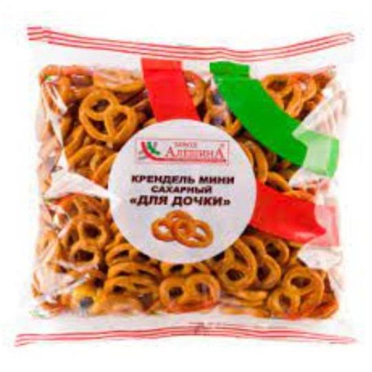 Крендель мини соленый "Для меня" (20шт*200гр) Алешин
