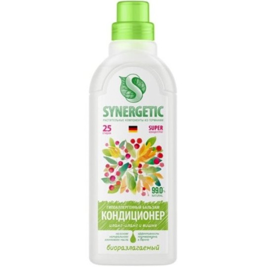 SYNERGETIC |Бальзам-кондиционер для белья «Иланг-иланг и вишня» 0,75л