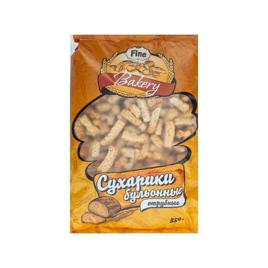 Сухари Fine Bakery бульонные отрубные 350 гр.