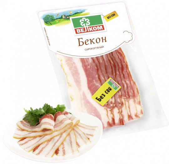 Бекон Велком сырокопченый нарезка 200 г
