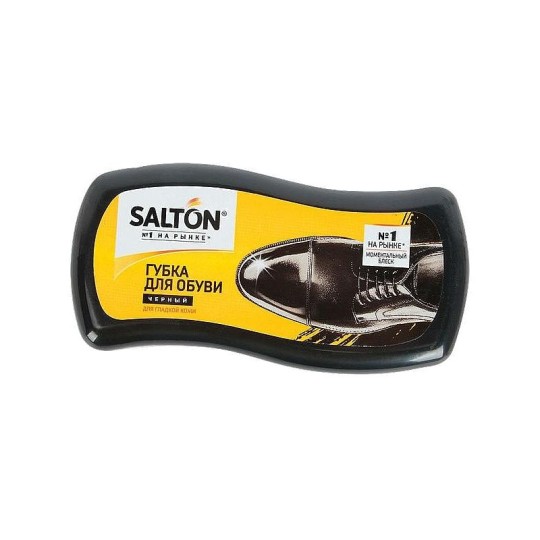 Губка для чистки обуви волна  SALTON  цвет черный для гладкой кожи
