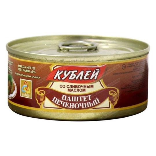 Паштет «Кублей» печеночный 100г
