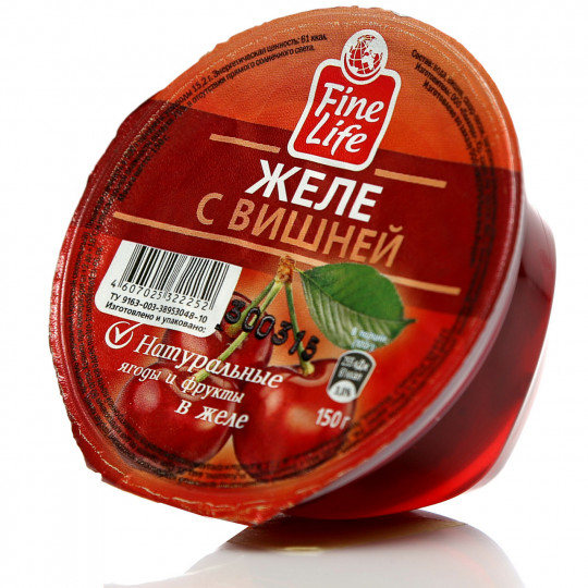 150Г ВИШНЯ В ЖЕЛЕ FINE LIFE
