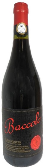 Вино красное Baccolo Rosso сухое 0,75 л (Италия)