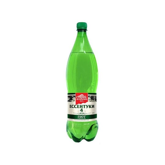1,5Л Вода минеральная газированная "ЕССЕНТУКИ 4". СТАРЫЙ ИСТОЧНИК