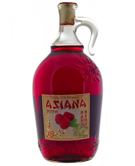 Напиток винный "AZIANA Raspberry (Малина)" красный сладкий  2 л. (Болгария)