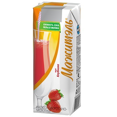 Молочный напиток Мажитель Клубника, 0,05%, 250 г