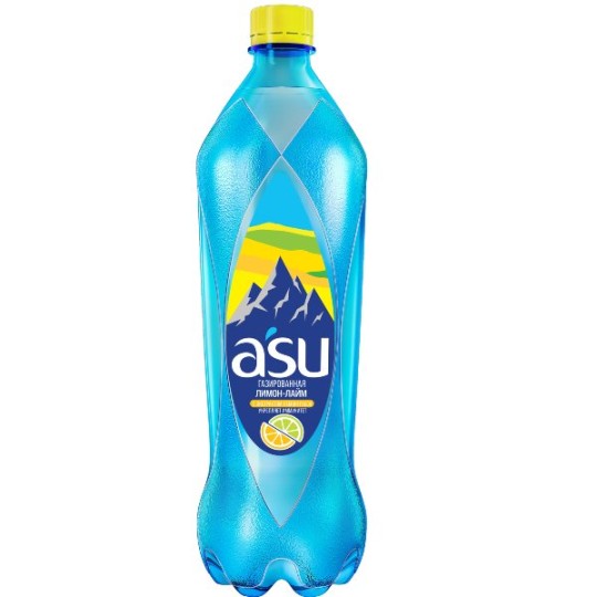  A’SU | Газированный напиток со вкусом  лимона и лайма 1л