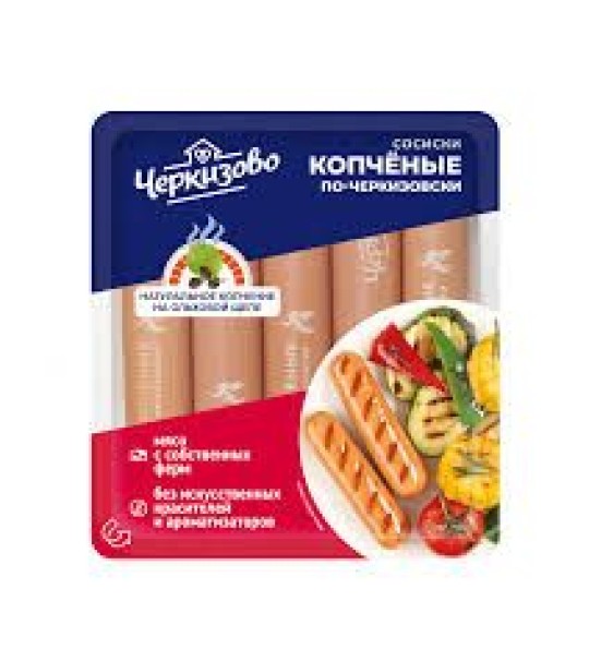 Сосиски копченные по черкизовски 0,4