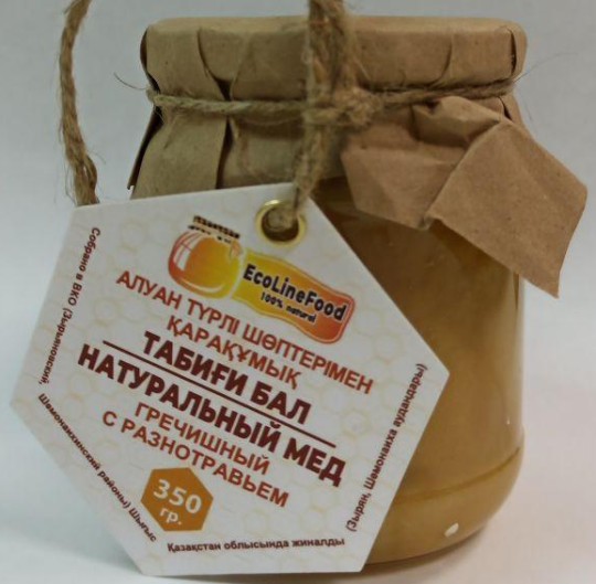 Мед EcoLineFood гречишный с разнотравьем 350 г