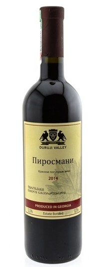 Вино Duruji Valley Пиросмани красное полусухое 12% 0,75 л. (Грузия)