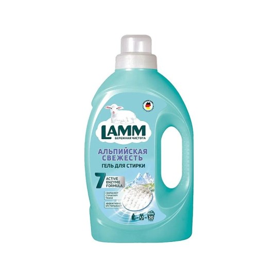 ГЕЛЬ ДЛЯ СТИРКИ LAMM ДЛЯ БЕЛОГО АЛЬПИЙСКАЯ СВЕЖЕСТЬ 1.95Л
