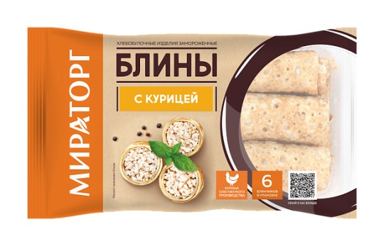 БЛИНЫ МИРАТОРГ С КУРИЦЕЙ 360ГР