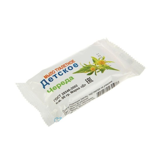 Детское туалетное мыло с чередой 90 гр