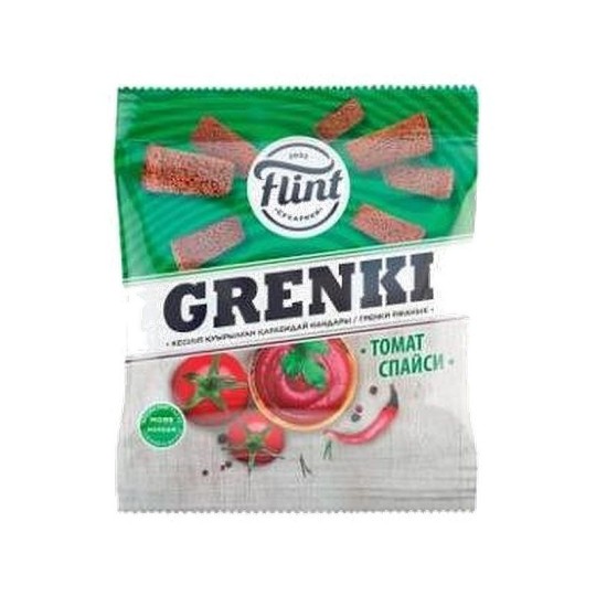 Гренки Flint ржаные вкус томат спайси 110 г