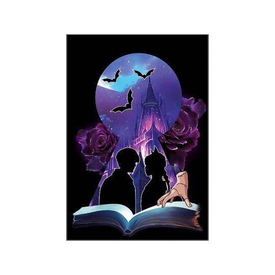 БЛОКНОТ ВЭНСДЭЙ ЗАМОЧНАЯ СКВАЖИНА ФОРМАТ А6 60 ЛИСТОВ НА ГРЕБНЕ ЦЕЛЛЮЛОЗНЫЙ КАРТОН 74074