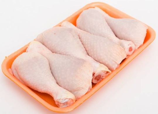 Голень цыпленка бройлера Алель на подложке охлажденная вес