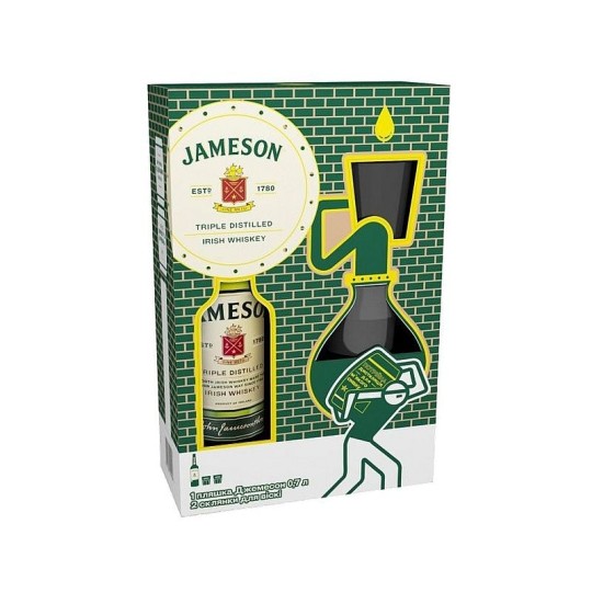 0,7Л ВИСКИ JAMESON+2GLASS