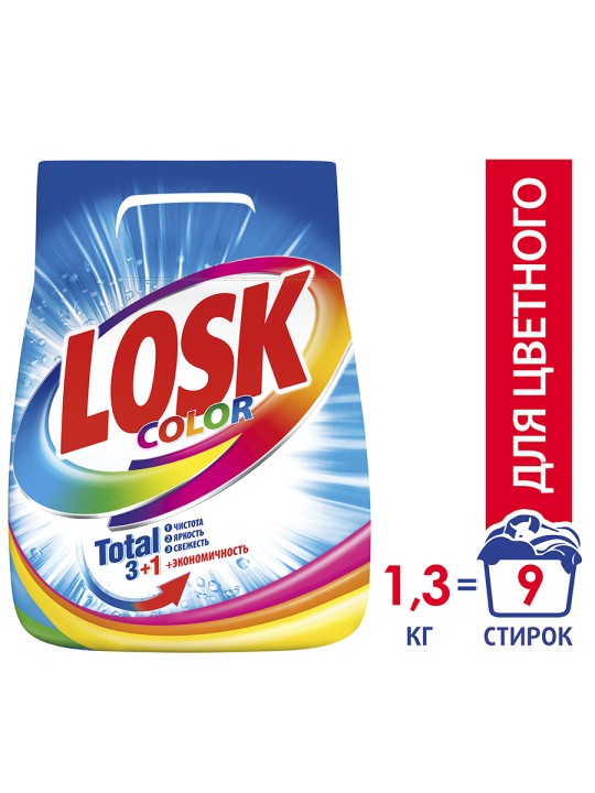 LOSK|Порошок стиральный Color 1,35 кг.