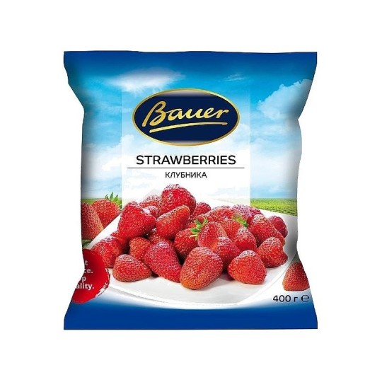 Bauer|Клубника замороженная , 400 гр