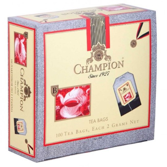 CHAMPION| чай черный 100 пакетиков 