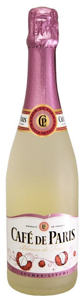 Вино игристое белое полусладкое Cafe de Paris Litchi 0.7 л. (Франция)