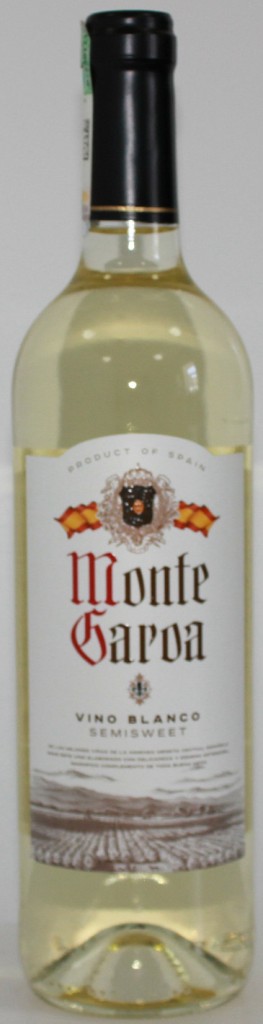 Вино белое Monte Garoa Vino Blanco полусладкое 0,75 л (Испания)