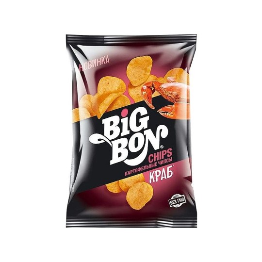 BIGBON Чипсы из сырного карт. со вкусом сметаны и лука 75г.