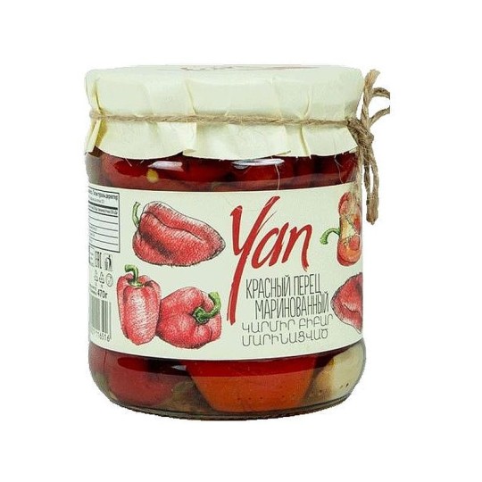 Перец красный Yan маринованный 470 г