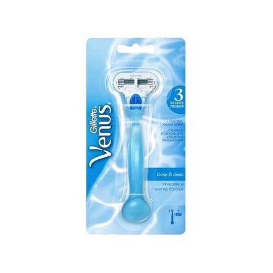 Бритва Gillette Venus "Close&clean" с 1 сменной кассетой