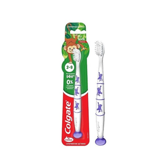 Colgate For Kids 2-9 зубная щетка, супермягкая